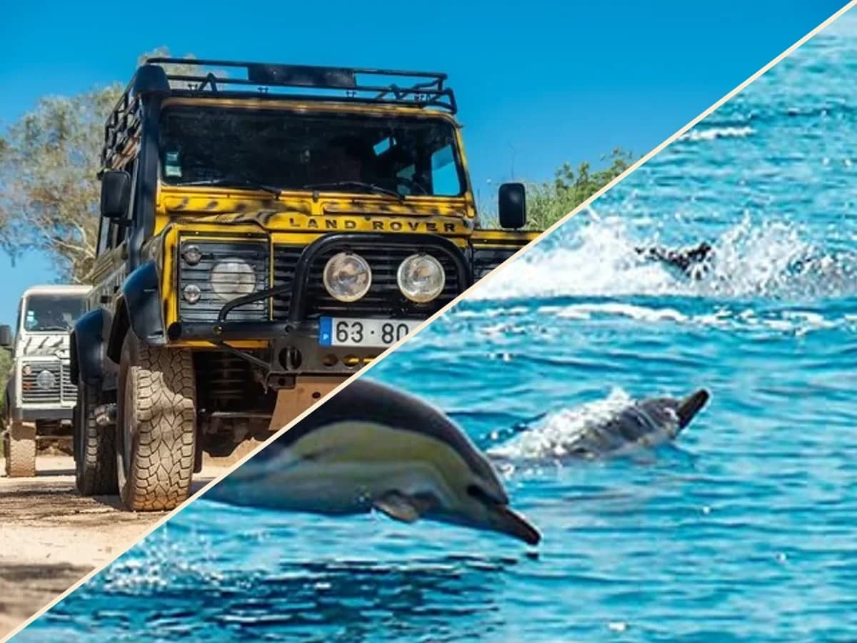 Albufeira: Algarve Safari + Boat Tour (hills and caves)